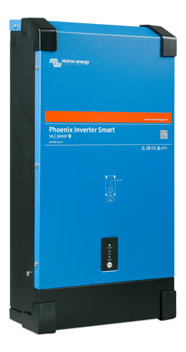 Right side perspective of the Victron 12V 3000VA power inverter