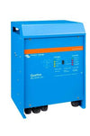 Side perspective view of the Victron Quattro inverter charger showing enclosure depth