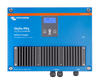Front view of a blue Victron Skylla-IP65 12V 70A battery charger with digital display and integrated heat sink