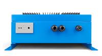 Bottom view of Skylla-IP65 charger showing three cable glands and terminal access