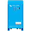 Front view of blue Victron Skylla-TG 24/50 GMDSS battery charger with LED displays and circuit breakers