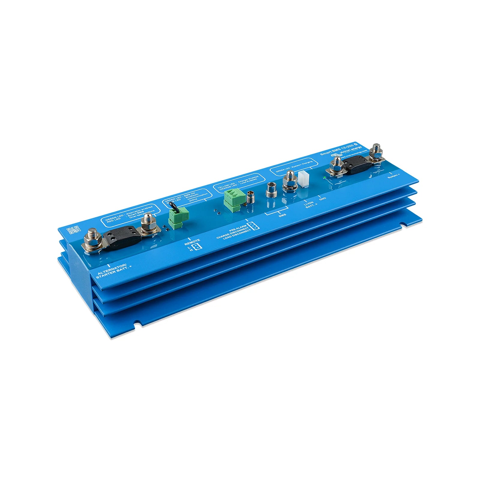 Angled side view of the 340mm long Smart BMS battery management system