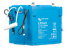 Angled view of the BMS communication cable interface on a Victron Smart NG battery