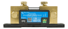 Front view of the SmartShunt 1000A unit showing VE.Direct and auxiliary input terminals