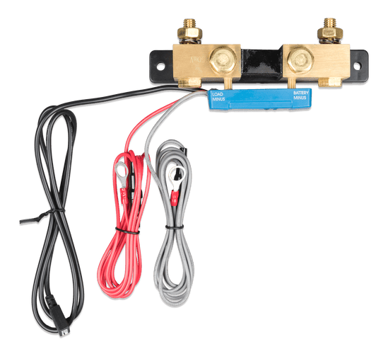 Top-down view of the 1000A SmartShunt showing terminal layout and mounting holes