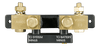 Top-down view of the SmartShunt highlighting negative connection points for battery and system