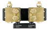 Top-down view of the 2000A SmartShunt showing four M10 terminal bolts and central shunt element