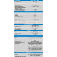 Specifications table for the Victron SmartShunt IP65 range including dimensions and accuracy