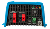 Terminals and controls on the DC side of a Victron Sun Inverter with battery and PV connections