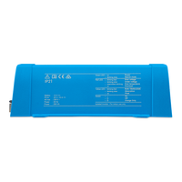 Detailed view of side label on a Victron Sun Inverter with LED status key and basic specs