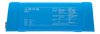 Detailed view of side label on a Victron Sun Inverter with LED status key and basic specs