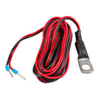 Perspective view of the Victron temperature sensor cable and mounting lug