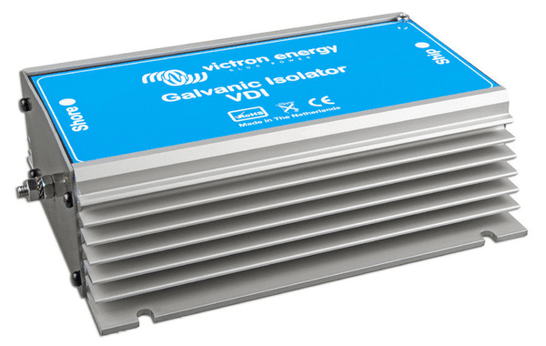Victron VDI-64 galvanic isolator with ribbed aluminium heatsink and blue top panel