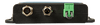 Profile view of the Victron VE.Bus BMS V2 showing metal M12 ports and 2-way terminal block