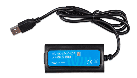 Victron MK3-USB interface cable with USB-A connector and VE.Bus interface box
