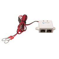 Side view of Victron VE.Can power cable junction box showing dual RJ45 ports