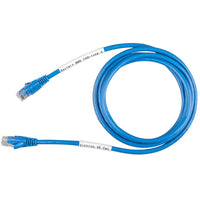 Blue VE.Can to CAN-Bus BMS Type A cable with RJ45 connectors and identification labels