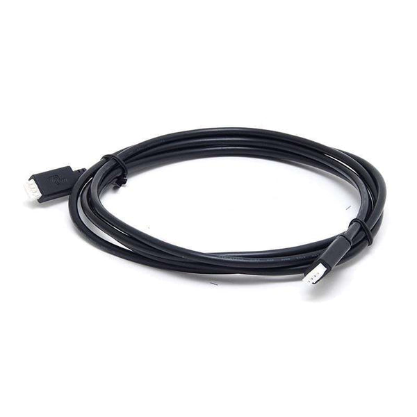 Coiled 1.8m black VE.Direct cable with 4-pin white connectors