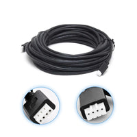 Coiled 10m black VE.Direct cable with 4-pin white connectors