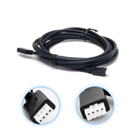 Coiled 3m black VE.Direct cable with 4-pin white connectors