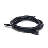 Coiled 3m black VE.Direct cable with 4-pin white connectors