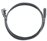 Black 0.3m VE.Direct cable featuring one right-angle connector and one straight white connector