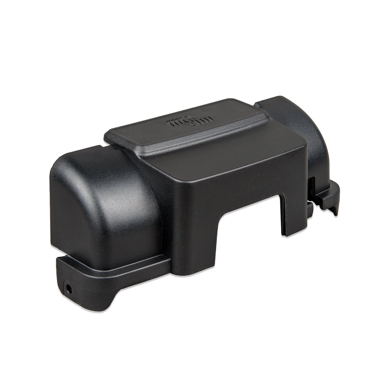 Angled perspective of the Victron WireBox-M terminal protector showing cable entry points
