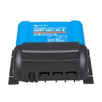 Victron WireBox-S 100-20 cable terminal cover fitted to an MPPT solar charge controller
