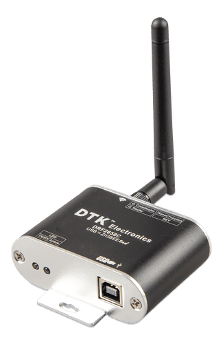 Zigbee to USB converter with an external antenna and mounting flange