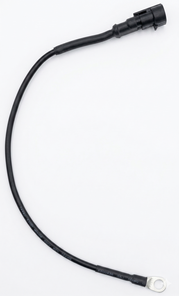 Wakespeed 0.3m temperature sensor cable with ring terminal and waterproof connector for WS500 alternator regulator