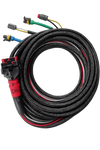 Coiled black Wakespeed WS500 wiring harness with P-CAN connector and multiple sensor plugs