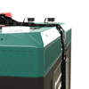 High-angle view of the battery corner showing the recessed carry handle and IP67 sealed design