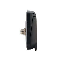 Side profile of waterproof socket with lid closed showing compact design