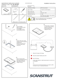 Installation manual page with wiring diagrams and tool list