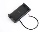 Wireless charger cradle with 12V 24V power cable and bare wire ends