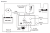 Schematic wiring diagram showing battery, fuse, load and switch connections for the battery guard