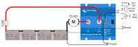 Electrical wiring diagram for the Victron 48V Battery Protect system