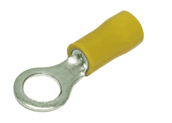 Hellermann Tyton Pre-Insulated Terminal Yellow Ring Lug M5 Hole