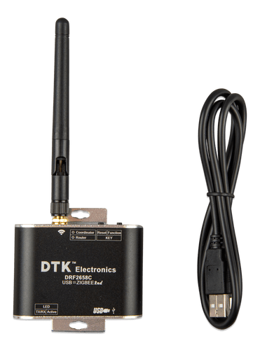 Victron Zigbee to USB converter kit with included black USB connection cable